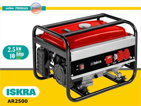 BENZINSKI AGREGAT AR2500 2,5 kW / 10 Amp ISKRA