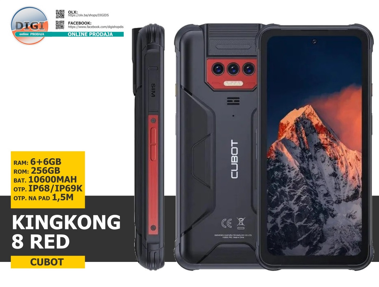 CUBOT KINGKONG KING KONG 8 6up12/256 GB DUAL SIM LED