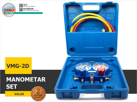 MANOMETAR SET ZA KLIME VMG-2D R32 R134A R407C R410A VALUE
