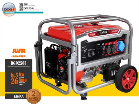 AGREGAT ISKRA DG9250E 6 6kW 6.5 6,5 /9 kW KLJUČ