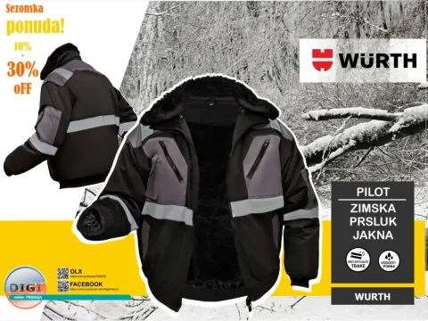 RADNA JAKNA ZIMSKA WURTH PILOT L-3XL