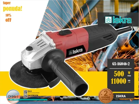 UGAONA KUTNA BRUSILICA 115MM GX-AG046-2 ISKRA