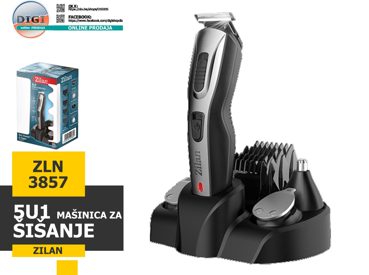 MAŠINICA TRIMER ZA ŠIŠANJE, 5U1, ACCU ZLN3857 ZILAN