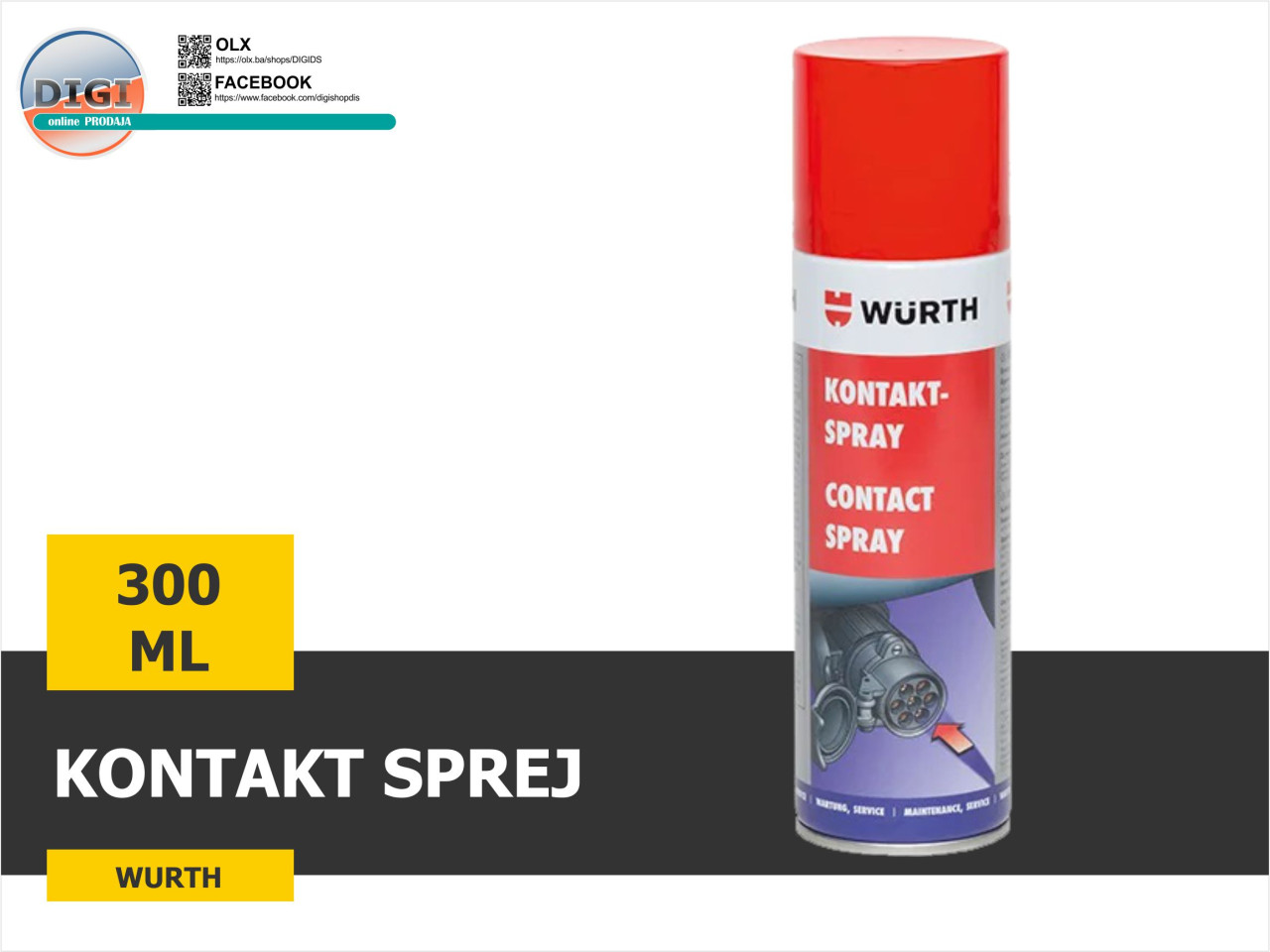 KONTAKT SPREJ 300ML WURTH