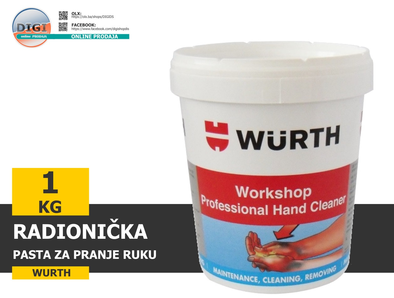 PASTA ZA PRANJE RUKU WURTH 1KG RADIONIČKA