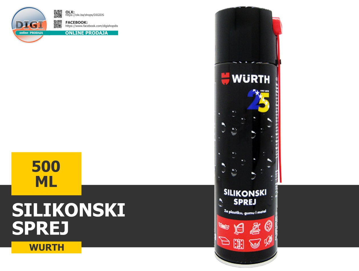 SILIKON SILIKONSKI SPREJ 500ML WURTH