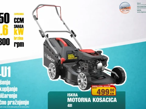 MOTORNA KOSILICA DM43SC-D150 SAMOHODNA ISKRA