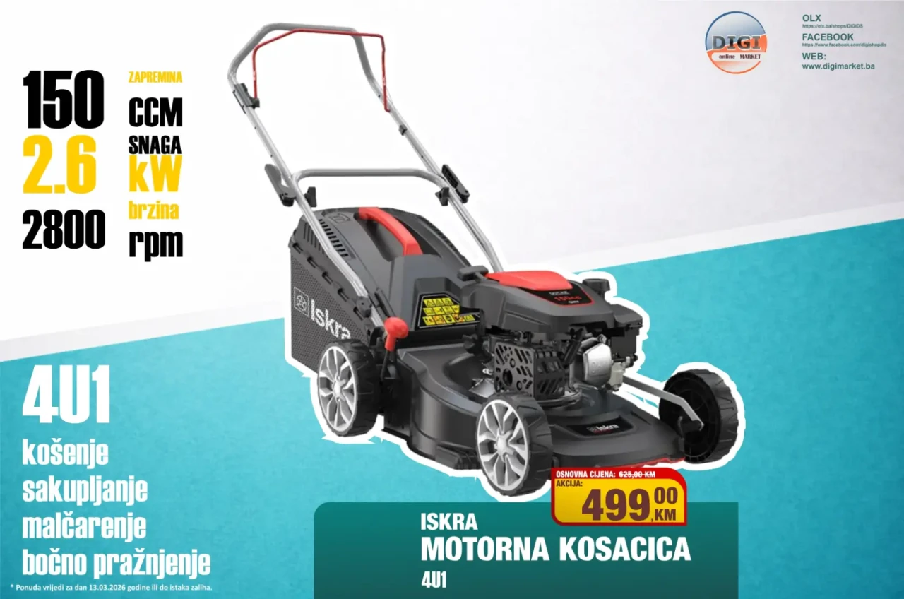 MOTORNA KOSILICA DM43SC-D150 SAMOHODNA ISKRA
