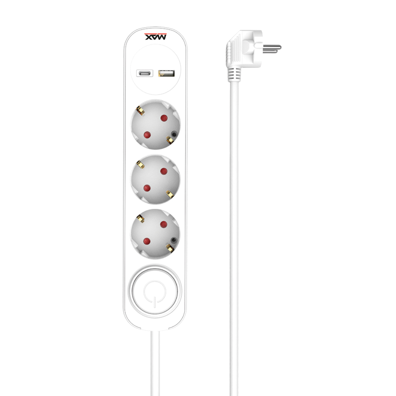 PRODUŽNI KABAL MPSUSB(3xUTIČNICE; 2xUSB; ON/OFF)