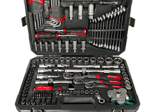 SET ALATA ZA AUTOMEHANIČARE 134DJL REDSTRIPE WURTH
